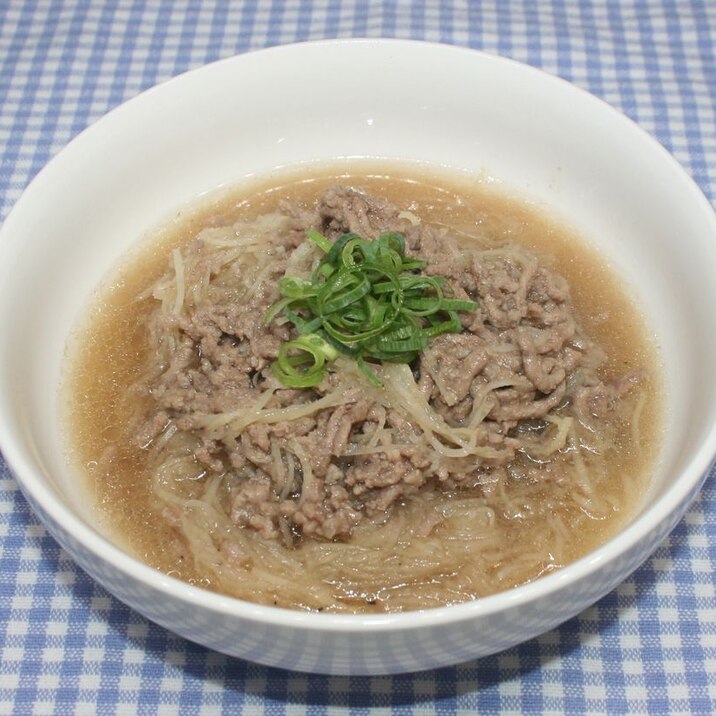 ドライベジタブル麺☆乾燥かぶ麺でひき肉あんかけ